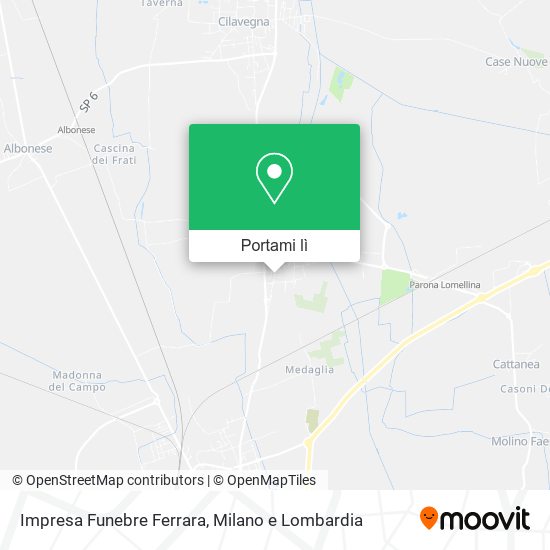 Mappa Impresa Funebre Ferrara