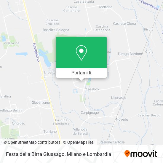 Mappa Festa della Birra Giussago