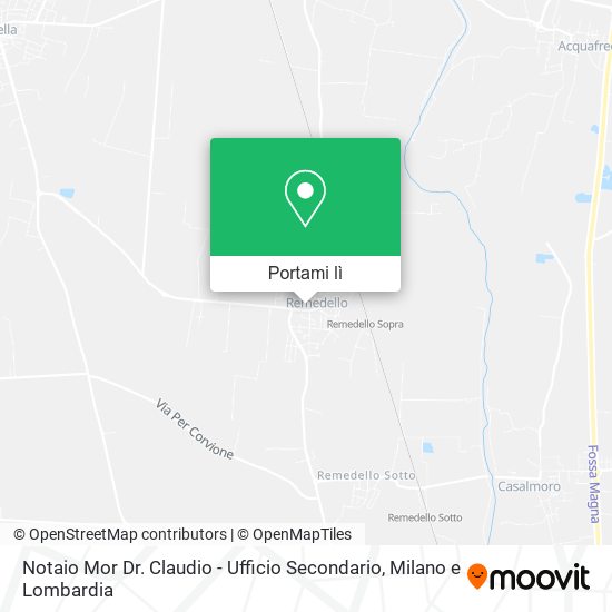 Mappa Notaio Mor Dr. Claudio - Ufficio Secondario