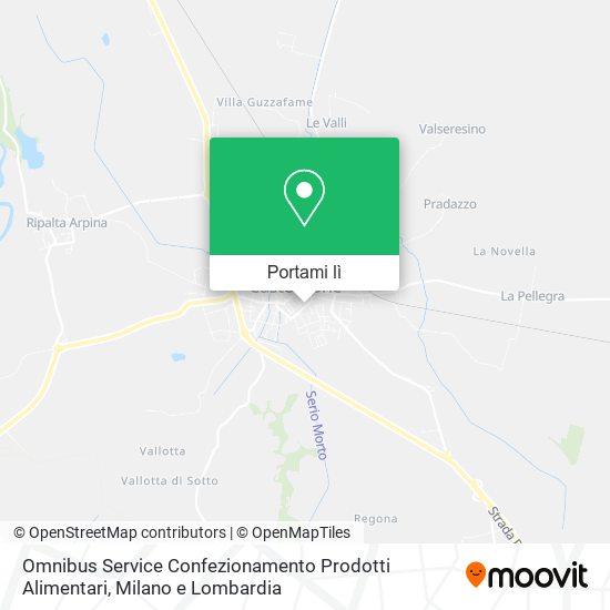 Mappa Omnibus Service Confezionamento Prodotti Alimentari
