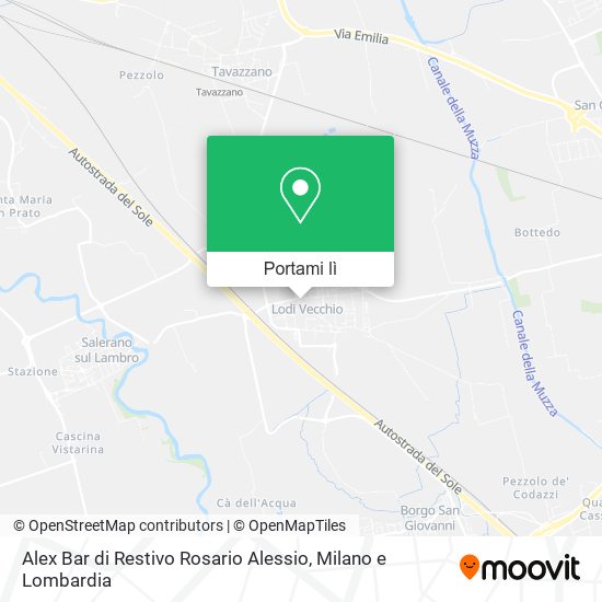Mappa Alex Bar di Restivo Rosario Alessio