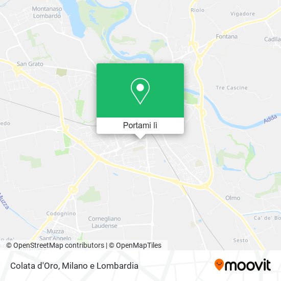Mappa Colata d'Oro