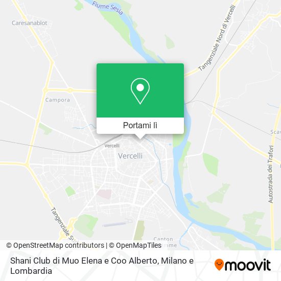Mappa Shani Club di Muo Elena e Coo Alberto