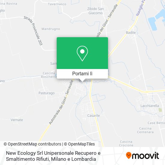 Mappa New Ecology Srl Unipersonale Recupero e Smaltimento Rifiuti