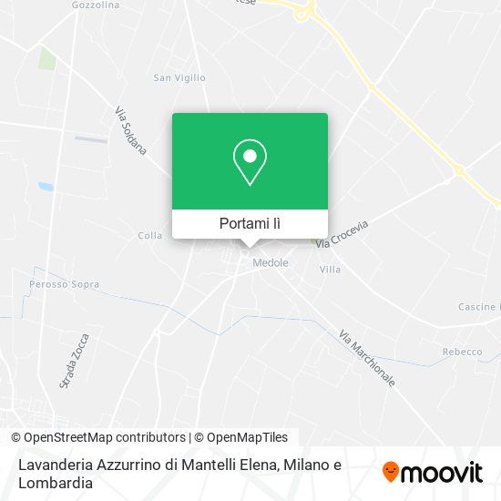 Mappa Lavanderia Azzurrino di Mantelli Elena