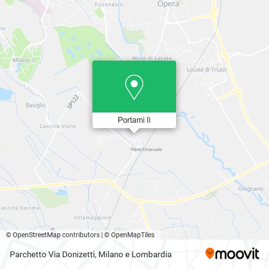 Mappa Parchetto Via Donizetti