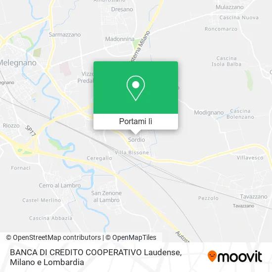 Mappa BANCA DI CREDITO COOPERATIVO Laudense