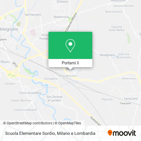 Mappa Scuola Elementare Sordio