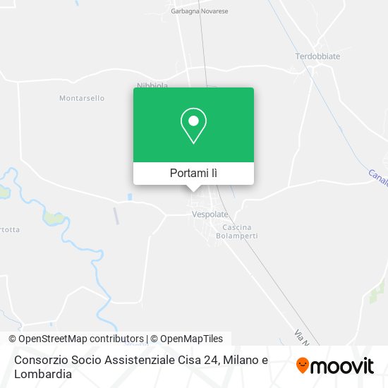 Mappa Consorzio Socio Assistenziale Cisa 24