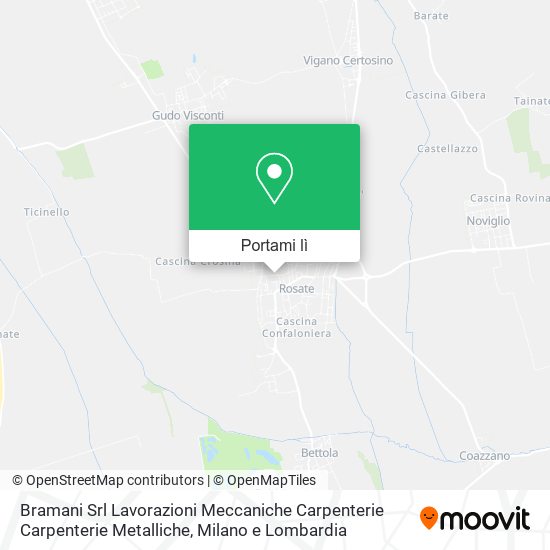 Mappa Bramani Srl Lavorazioni Meccaniche Carpenterie Carpenterie Metalliche