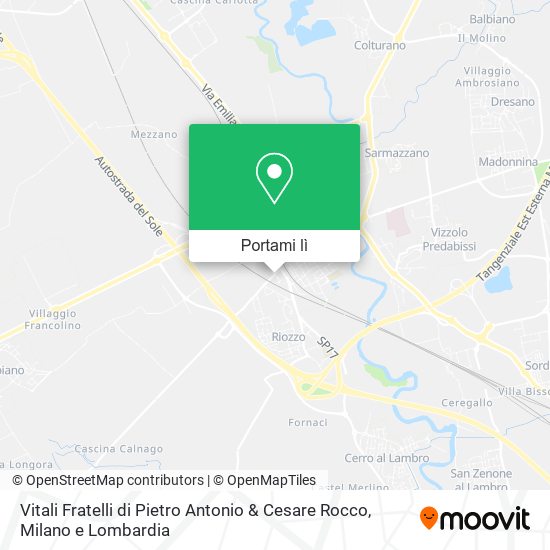 Mappa Vitali Fratelli di Pietro Antonio & Cesare Rocco