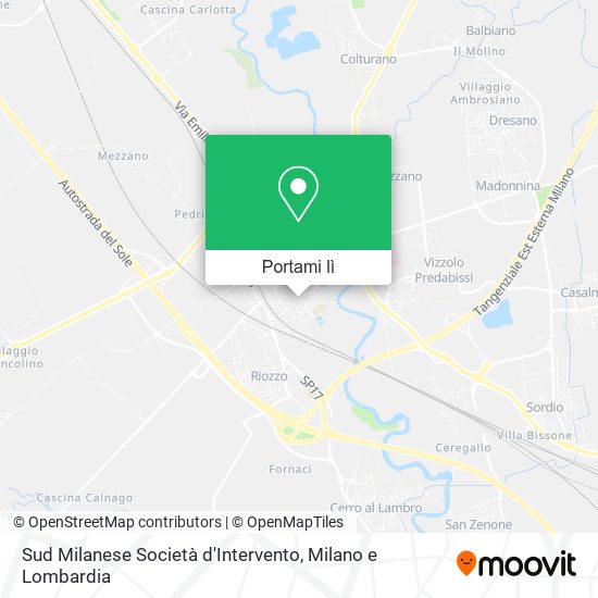 Mappa Sud Milanese Società d'Intervento