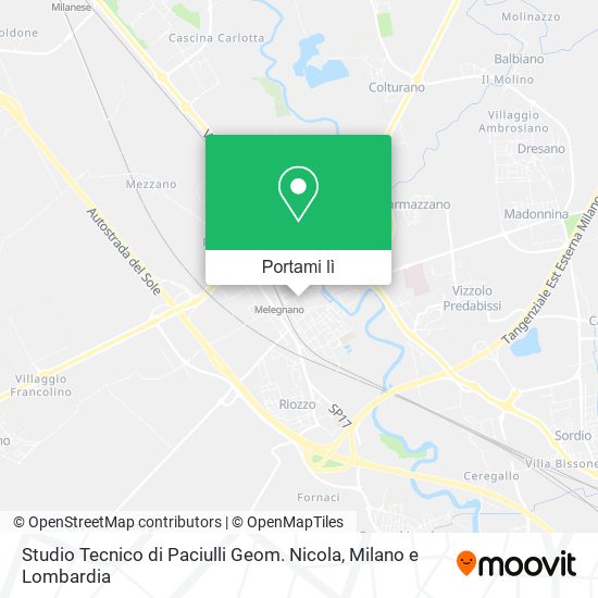 Mappa Studio Tecnico di Paciulli Geom. Nicola