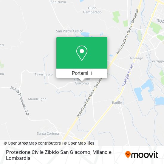 Mappa Protezione Civile Zibido San Giacomo