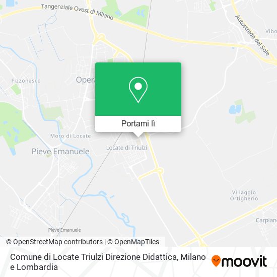 Mappa Comune di Locate Triulzi Direzione Didattica