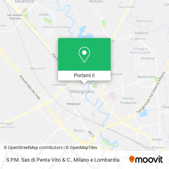 Mappa S.P.M. Sas di Penta Vito & C.