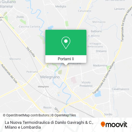 Mappa La Nuova Termoidraulica di Danilo Gaviraghi & C.