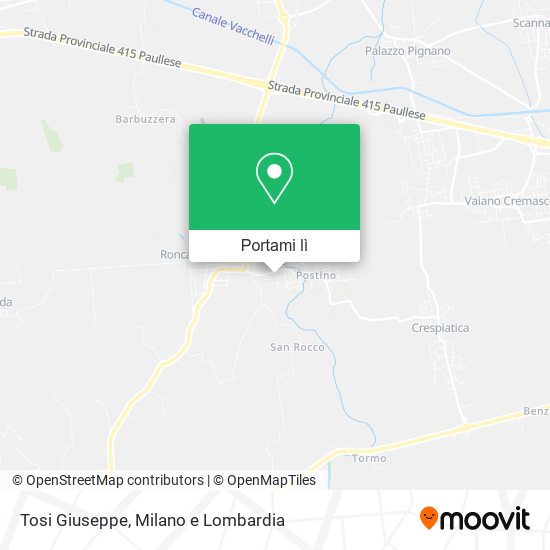Mappa Tosi Giuseppe