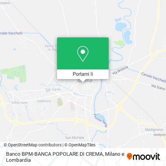 Mappa Banco BPM-BANCA POPOLARE DI CREMA