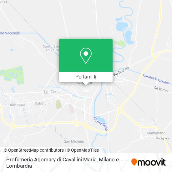 Mappa Profumeria Agomary di Cavallini Maria