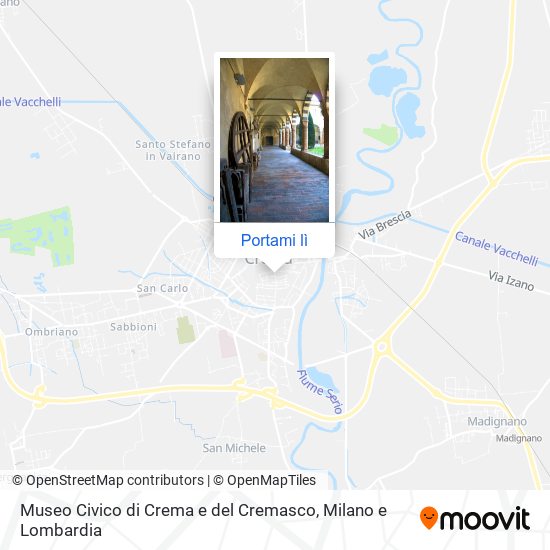 Mappa Museo Civico di Crema e del Cremasco