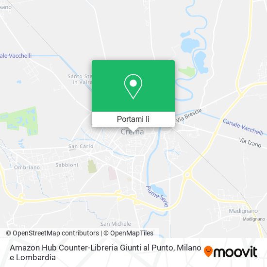 Mappa Amazon Hub Counter-Libreria Giunti al Punto