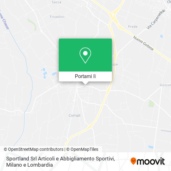 Mappa Sportland Srl Articoli e Abbigliamento Sportivi
