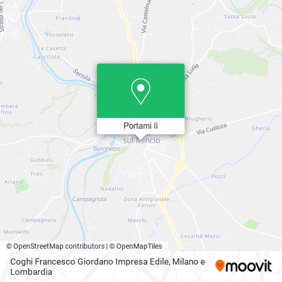 Mappa Coghi Francesco Giordano Impresa Edile