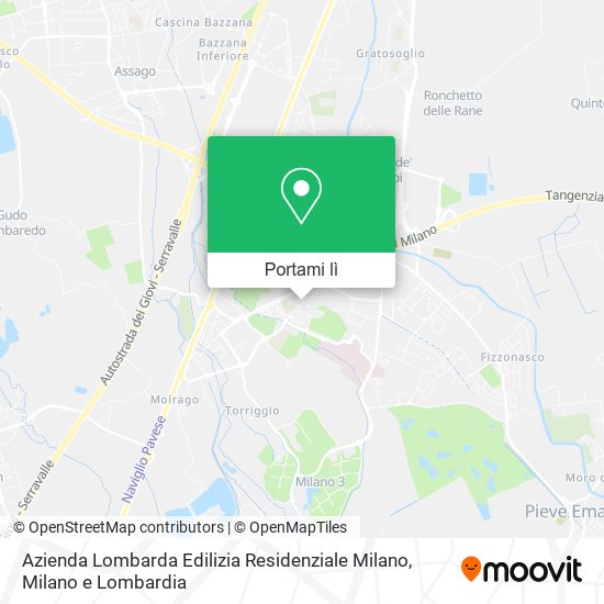 Mappa Azienda Lombarda Edilizia Residenziale Milano