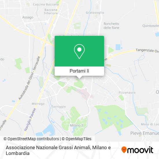 Mappa Associazione Nazionale Grassi Animali