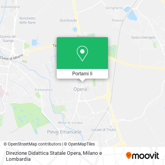 Mappa Direzione Didattica Statale Opera