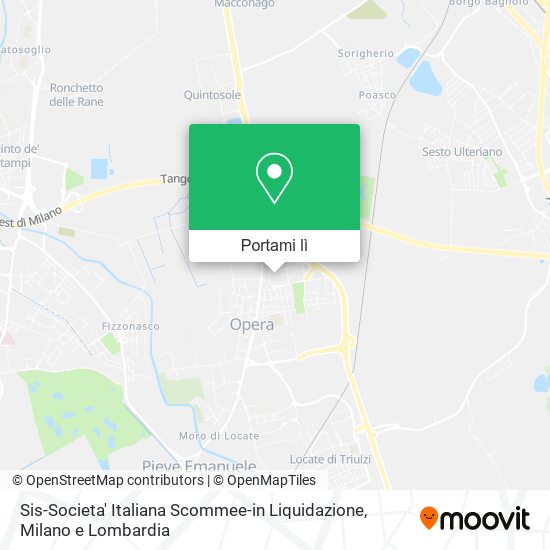 Mappa Sis-Societa' Italiana Scommee-in Liquidazione