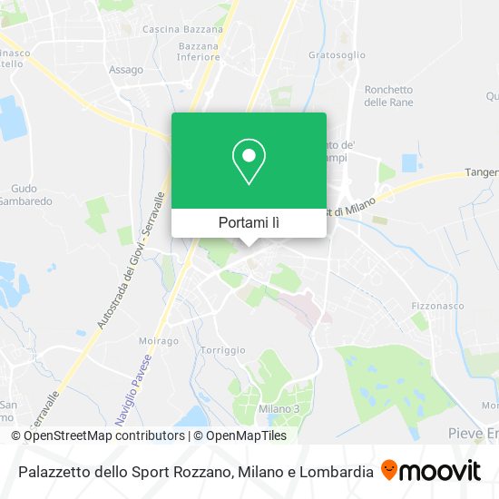 Mappa Palazzetto dello Sport Rozzano