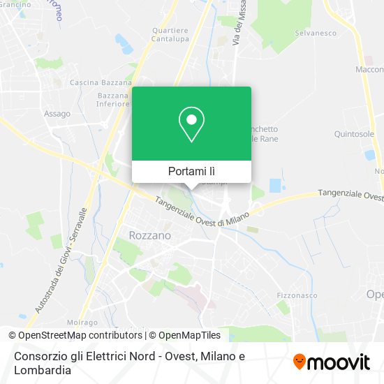 Mappa Consorzio gli Elettrici Nord - Ovest