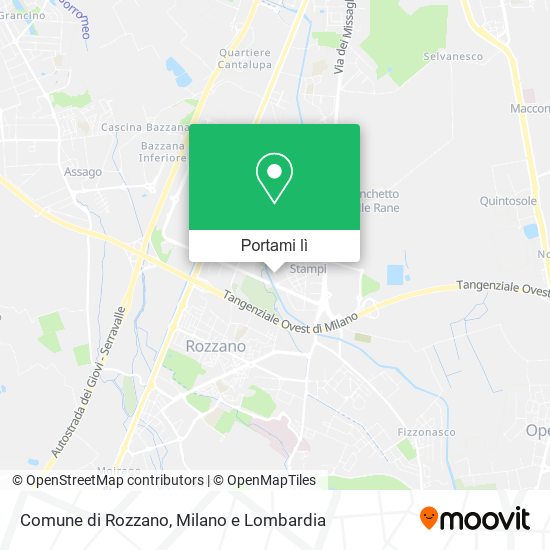 Mappa Comune di Rozzano