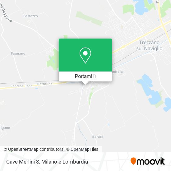 Mappa Cave Merlini S
