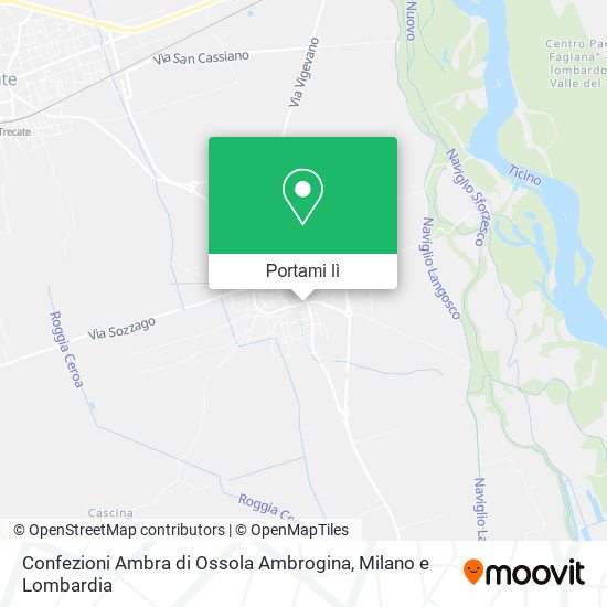 Mappa Confezioni Ambra di Ossola Ambrogina