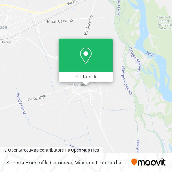 Mappa Società Bocciofila Ceranese