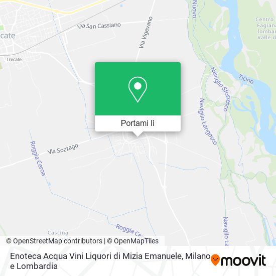 Mappa Enoteca Acqua Vini Liquori di Mizia Emanuele