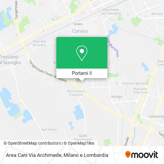 Mappa Area Cani Via Archimede