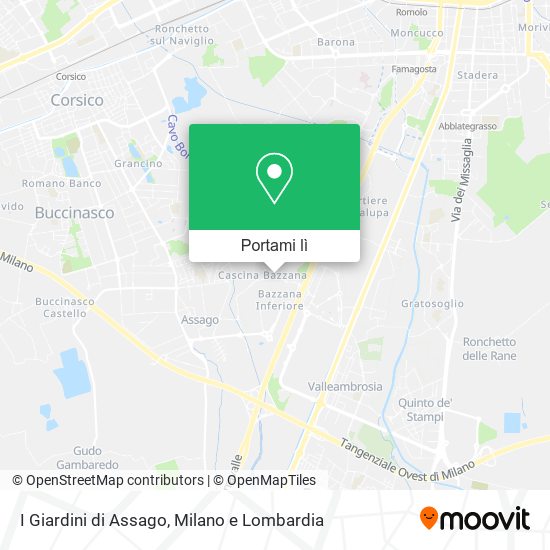 Mappa I Giardini di Assago