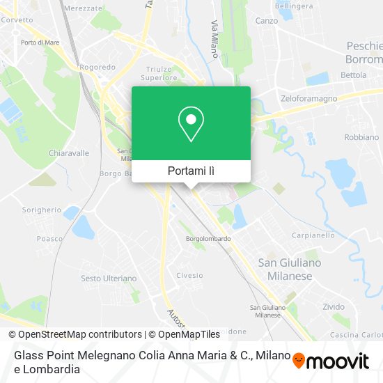Mappa Glass Point Melegnano Colia Anna Maria & C.