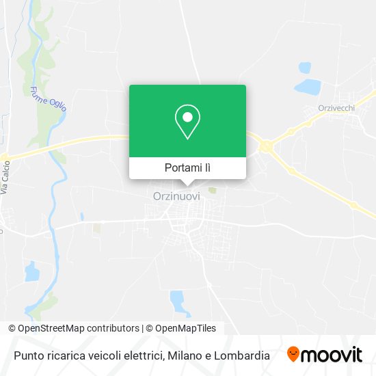 Mappa Punto ricarica veicoli elettrici
