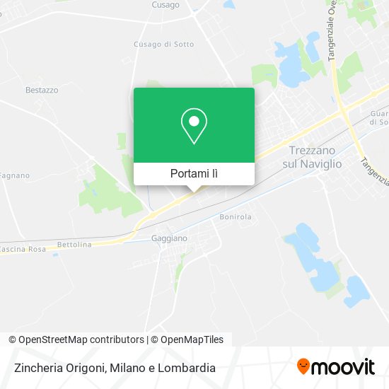 Mappa Zincheria Origoni