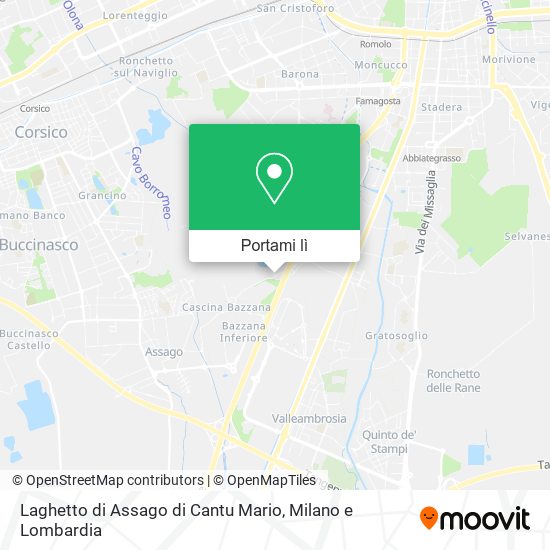 Mappa Laghetto di Assago di Cantu Mario