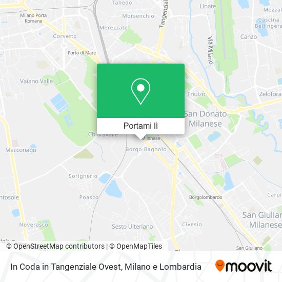 Mappa In Coda in Tangenziale Ovest