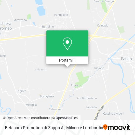 Mappa Betacom Promotion di Zappa A.