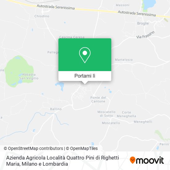 Mappa Azienda Agricola Località Quattro Pini di Righetti Maria