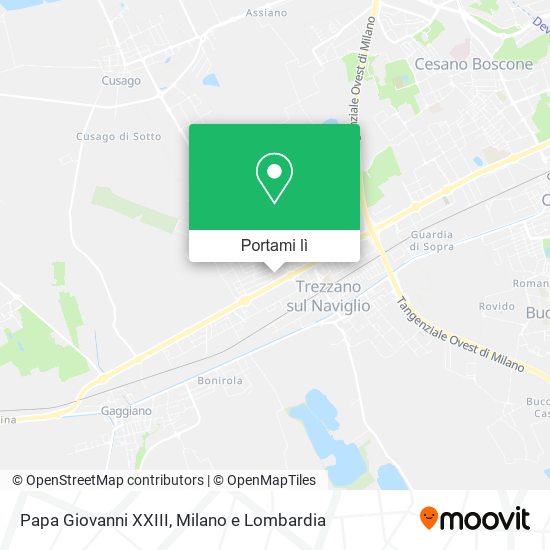 Mappa Papa Giovanni XXIII