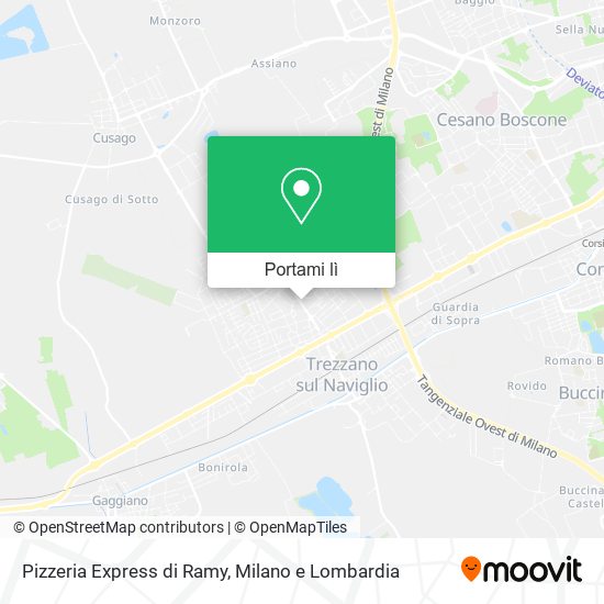 Mappa Pizzeria Express di Ramy